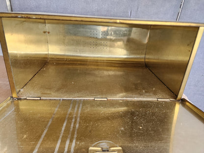 Rare Vtg Jewel T Autumn Leaf BREAD BOX metal 1940's