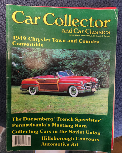 Lot of 3 CAR COLLECTOR AND CAR CLASSICS, Jan, June, Sept 1983