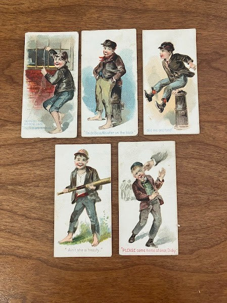Duke's Cigarette Cards: On the Town - lot of 5