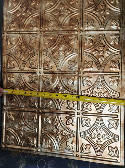 6 Fasade 18in x 24in Traditional Style/Pattern glue-up ceiling tile