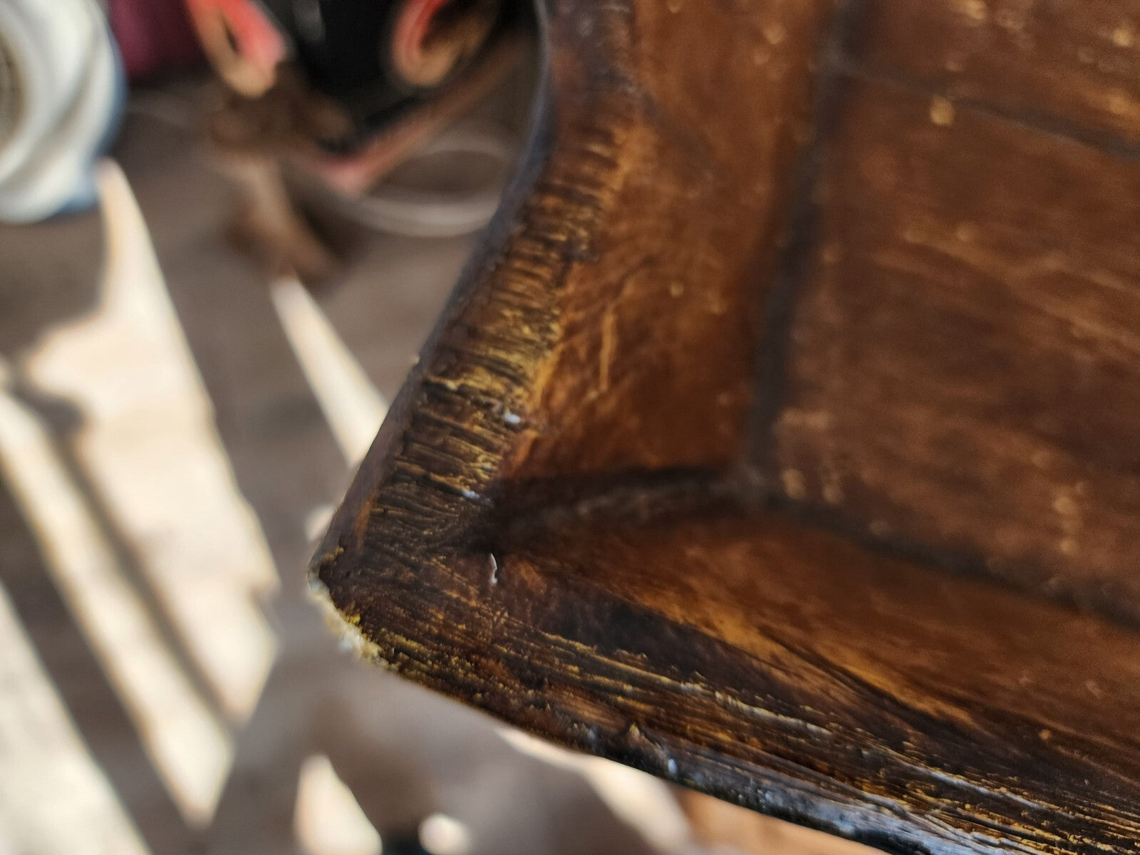 17' x 23"' Rustic wooden tray with handles