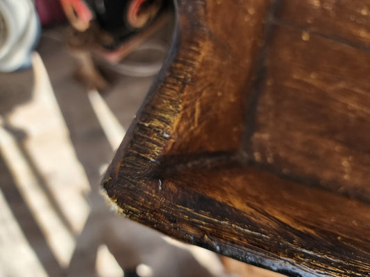 17' x 23"' Rustic wooden tray with handles