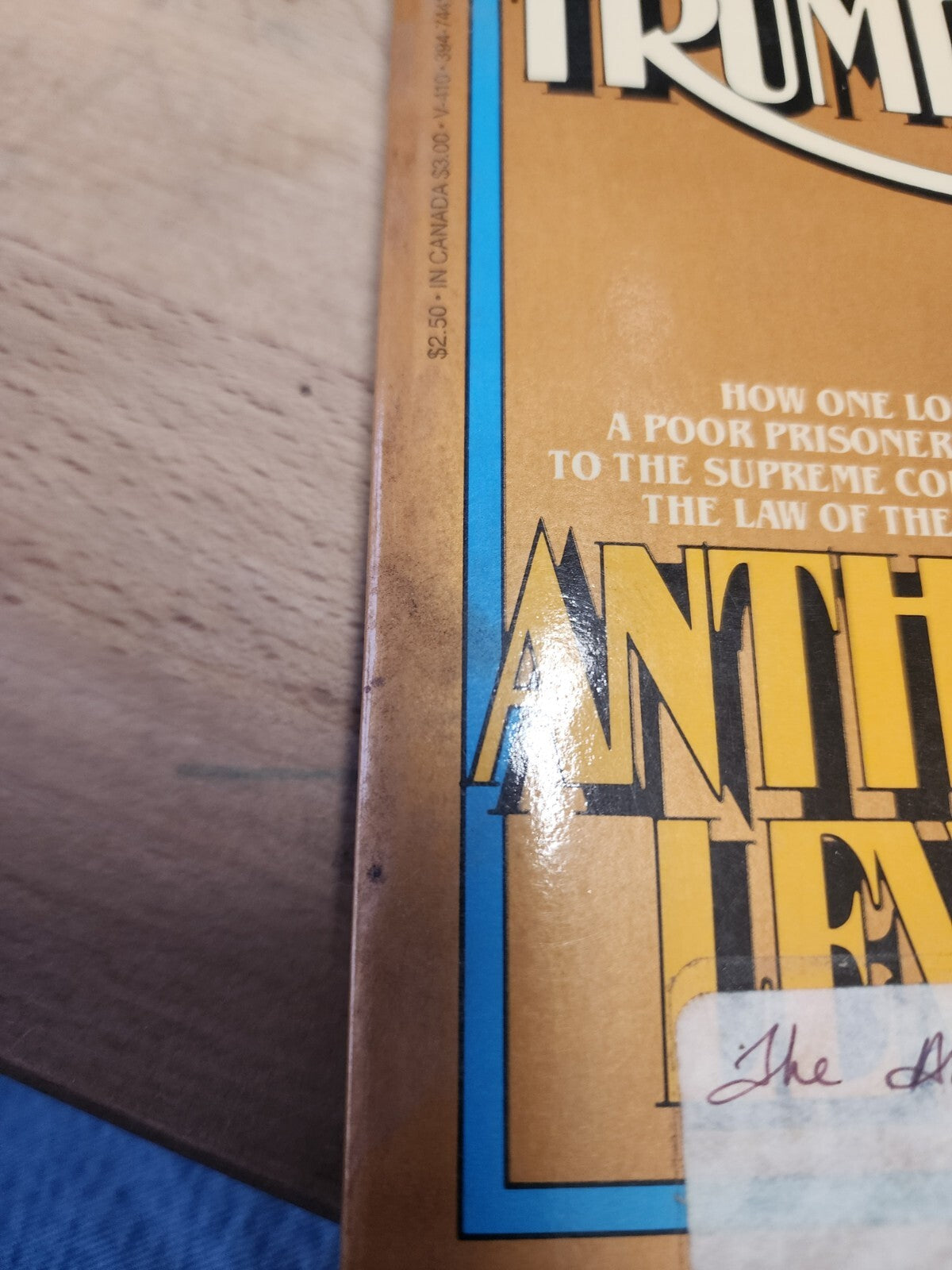 Gideon's Trumpet, Anthony Lewis, 1966, Vintage paperback