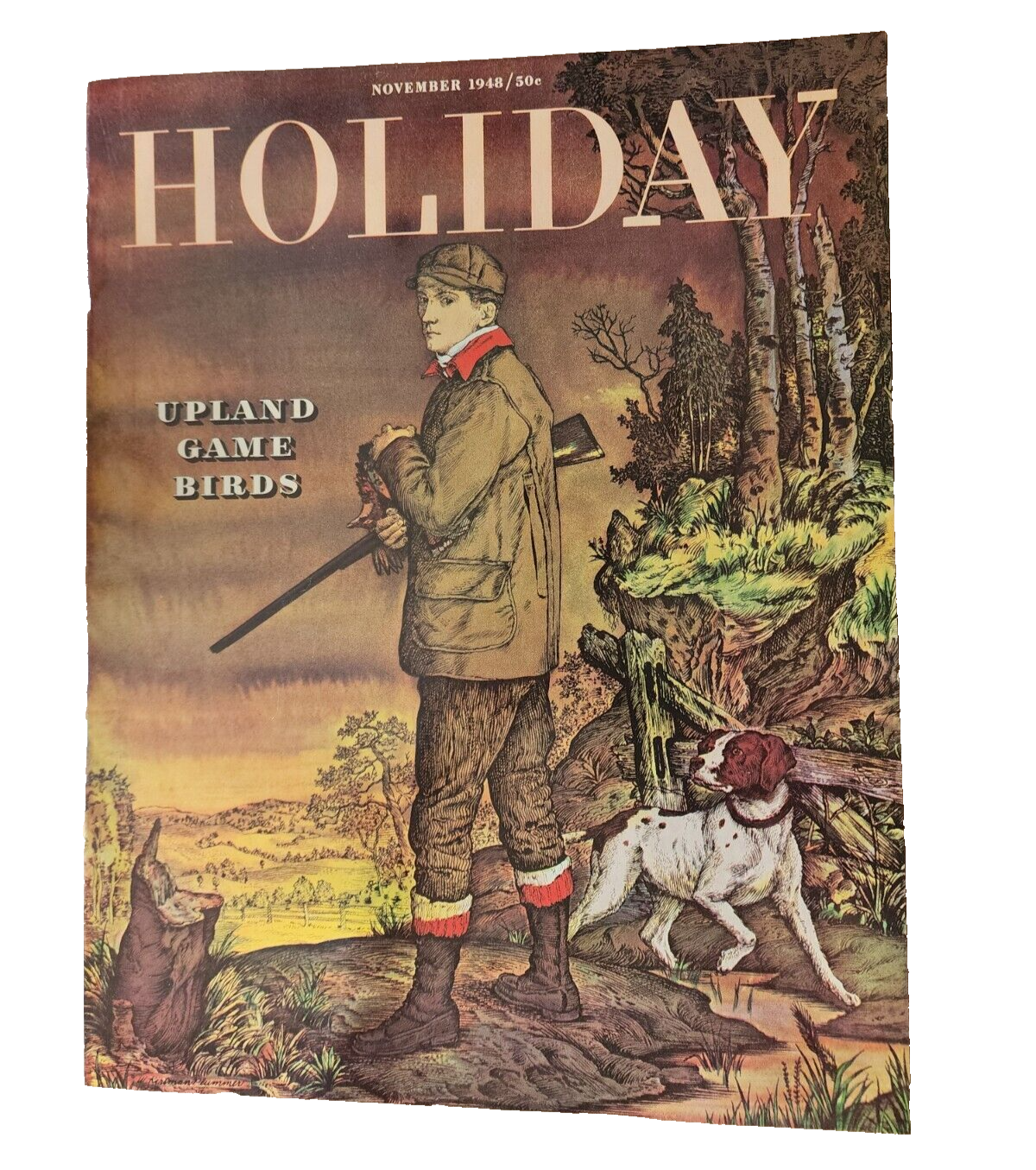 1948 NOVEMBER HOLIDAY MAGAZINE - UPLAND GAME BIRDS