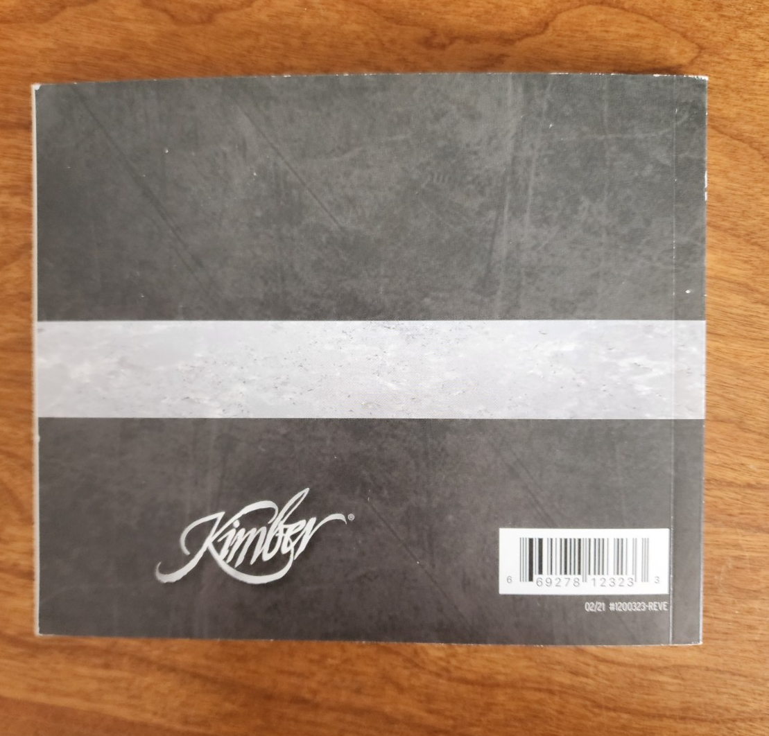 Kimber Micro & Safety Instruction Manual