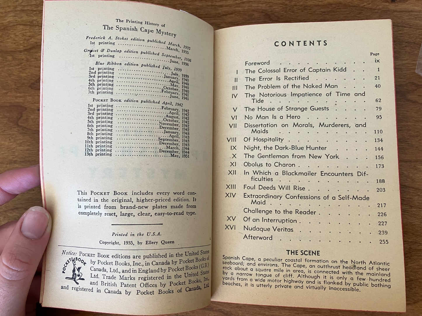 Vintage Paperback - The Spanish Cape Mystery by Ellery Queen