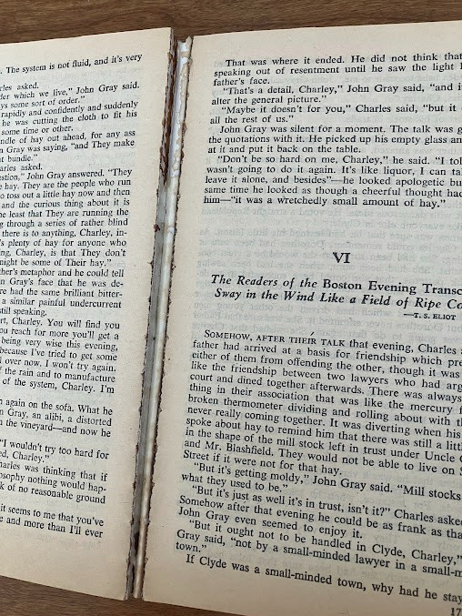 Vtg Paperback -POINT OF NO RETURN By John P. Marquand