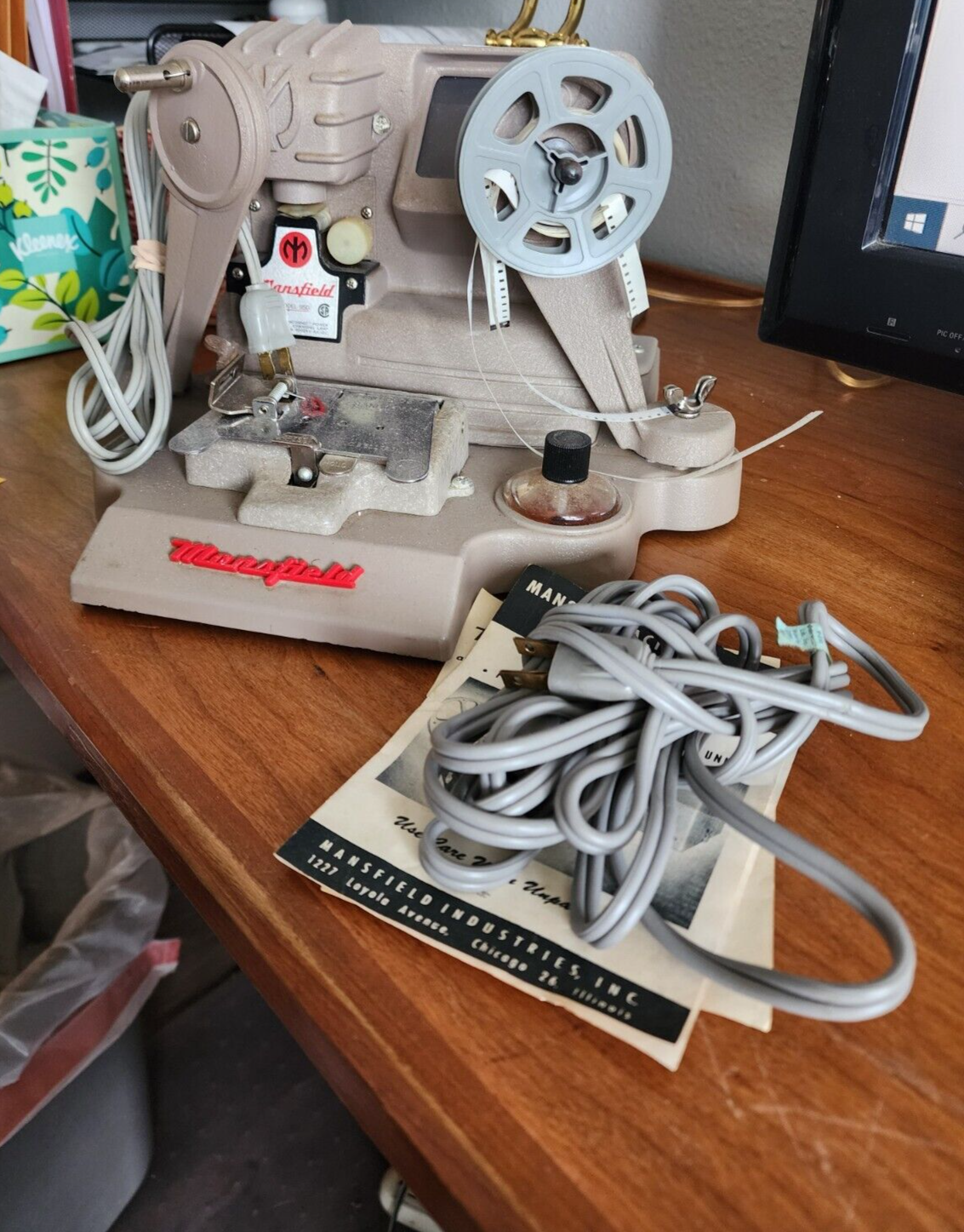 MANSFIELD MODEL 950 PORTABLE ACTION EDITOR Vintage