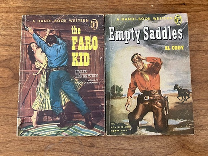 Handi-Book Western (lot of 2) - "The Fargo Kid" and "Empty Saddles"