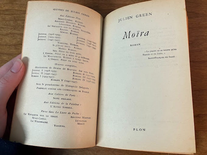 Moira by Julien Green 1950