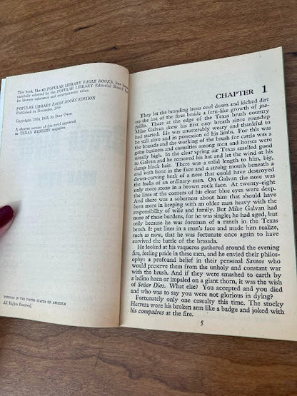 Popular Library - BRUSH RIDER by DEAN OWEN