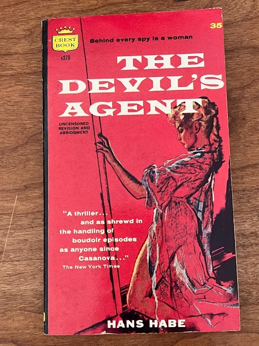 Vtg Paperback - THE DEVIL'S AGENT by Hans Habe