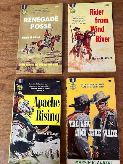 Gold Medal Books by Marvin H. Albert - lot of 4