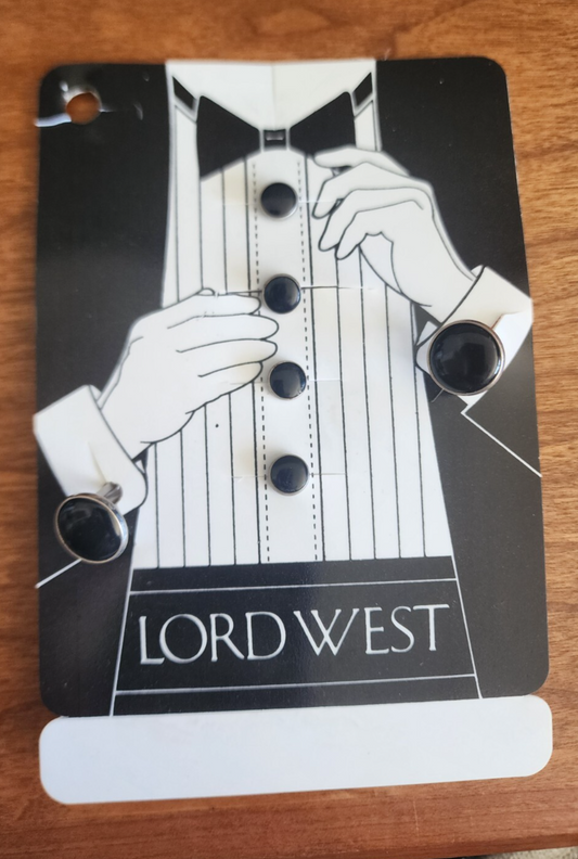 LordWest Tuxedo Studs and Cufflinks Set
