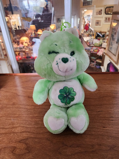 Vtg Care Bear 1980’s Light Green Good Luck Shamrock 13”