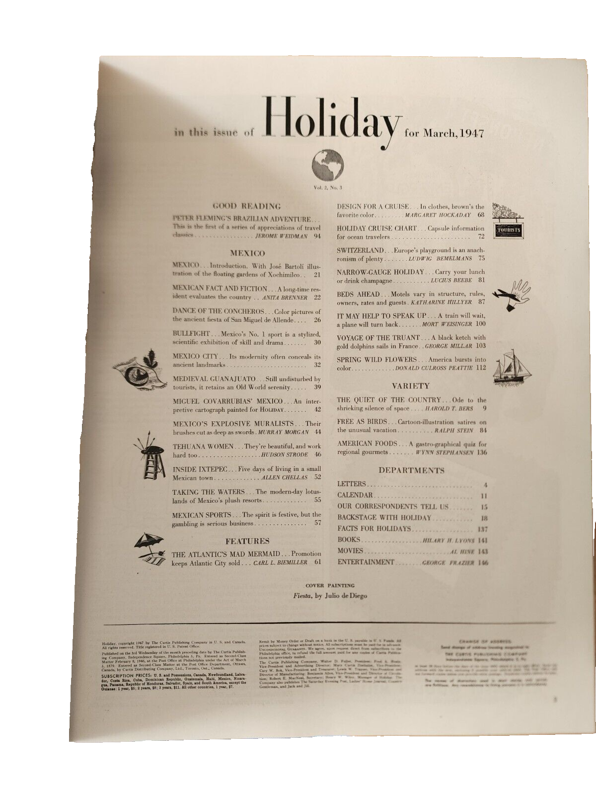 1947 MARCH HOLIDAY MAGAZINE - MEXICO - E 1253