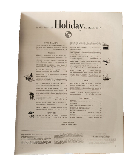 1947 MARCH HOLIDAY MAGAZINE - MEXICO - E 1253