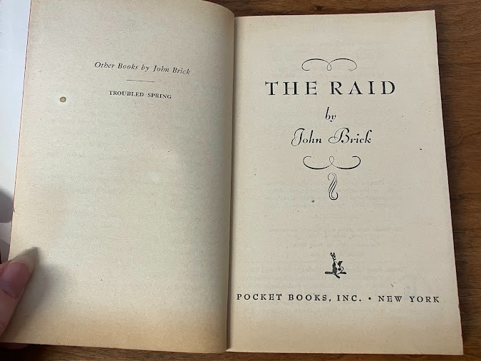 Vintage Paperback - John Brick: The Richmond Raid