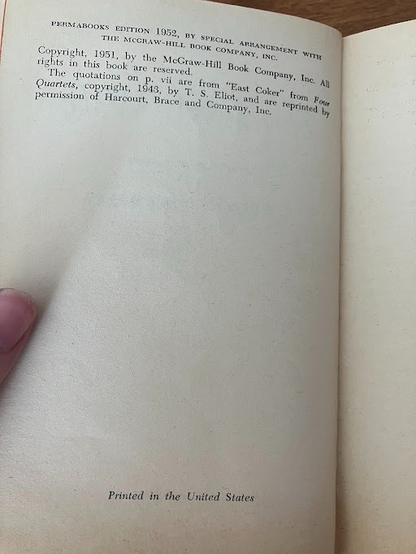 Vintage Paperback - Jo Sinclair: SING AT MY WAKE