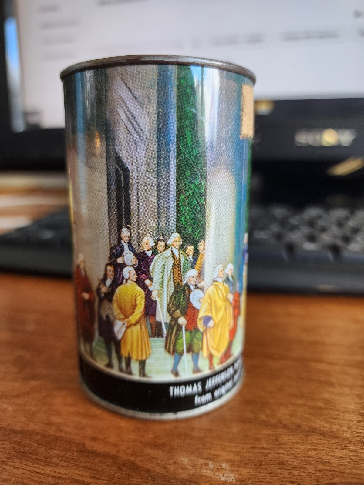 Vintage 1950's CANCO Tin Litho Advertising Coin Bank