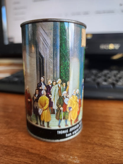 Vintage 1950's CANCO Tin Litho Advertising Coin Bank