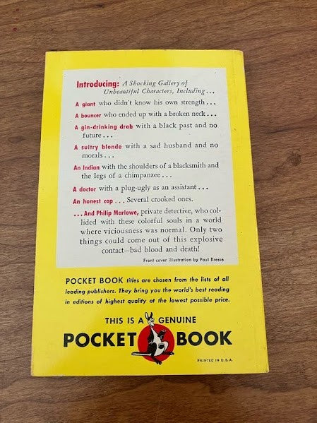 Vtg Pocket Book - Farewell, My Lovely by Raymond Chandler