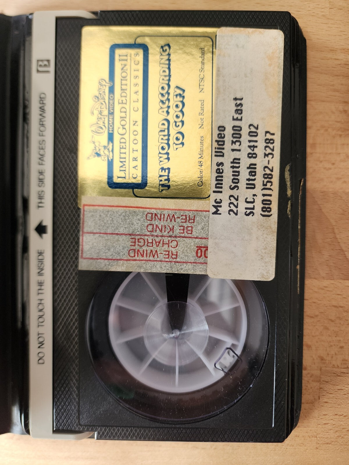 Disney Limited Gold Edition 2 The World According to Goofy BETA Tape