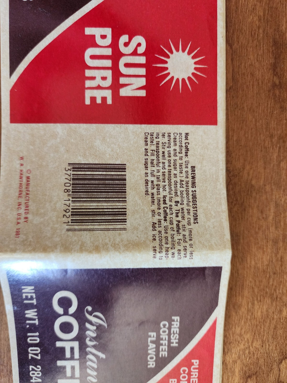 Lot of 3 instant Coffee Sticker Prop