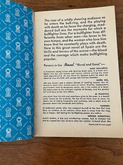 Dell Book - BLOOD AND SAND By V. Blasco Ibanez