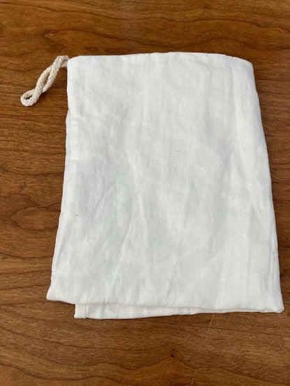 Multi-purpose Cotton Drawstring Reusable Bag - White