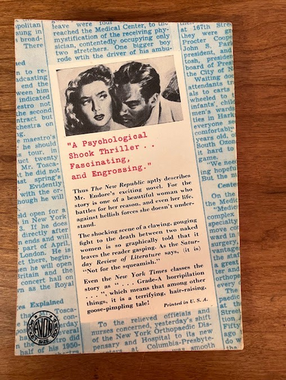 Vtg Paperback - The Furies in Her Body by Guy Endore