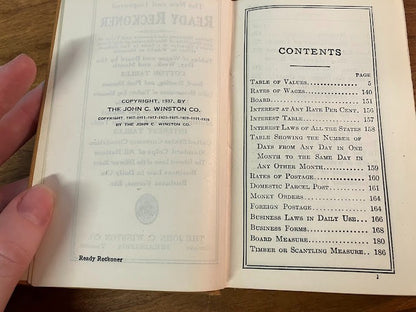 Ready Reckoner 1937 - Improved Form & Log Book - Vintage
