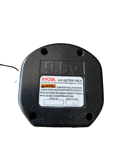 Genuine RYOBI Rechargeable 9.6V Battery and Charger (Not Tested)
