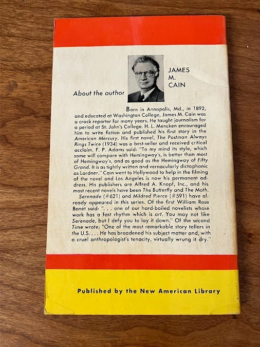 Vintage Paperback - James M. Cain: Past All Dishonor