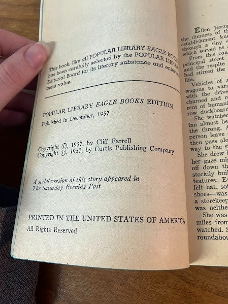 Popular Library: California Passage by Cliff Farrell