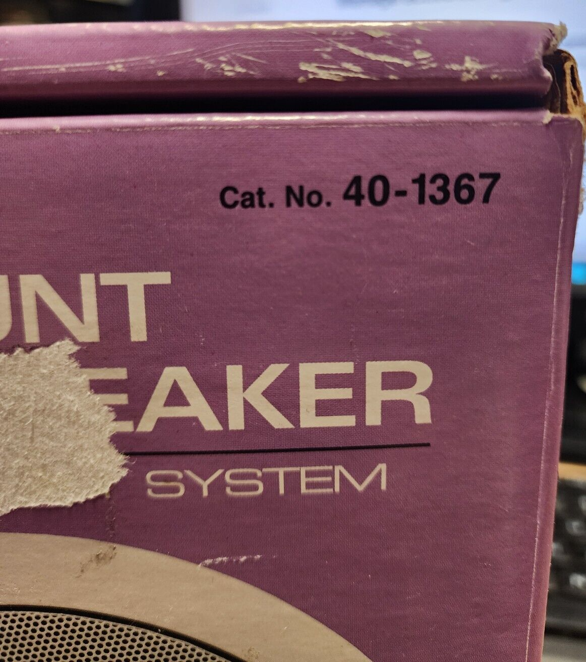 Radio Shack Flush Mount Ceiling/Wall Speaker Model No. 40-1367 vtg