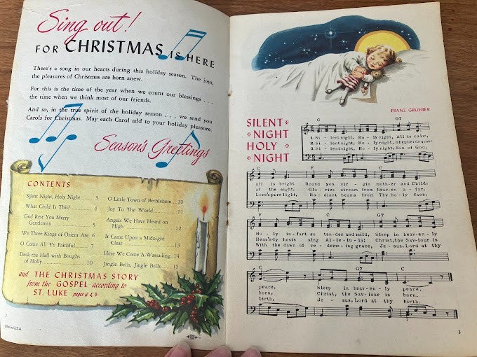 Vintage Carols For Christmas Booklet - Miller's Songbook - Jo Tillotson