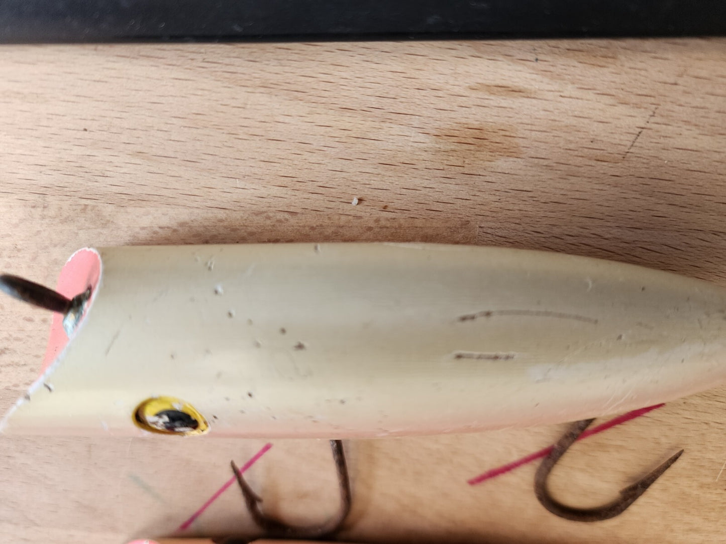 Vintage Salmon Plug 2 5" Wood Fishing Lures and 1 6" (Lot of 3)