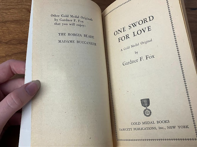 Vintage Paperback - Gardner F. Fox: One Sword for Love