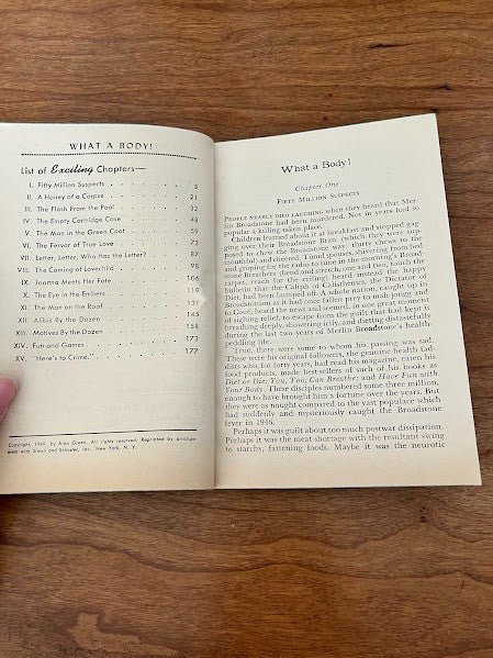 Dell Book - What a Body! Alan Green