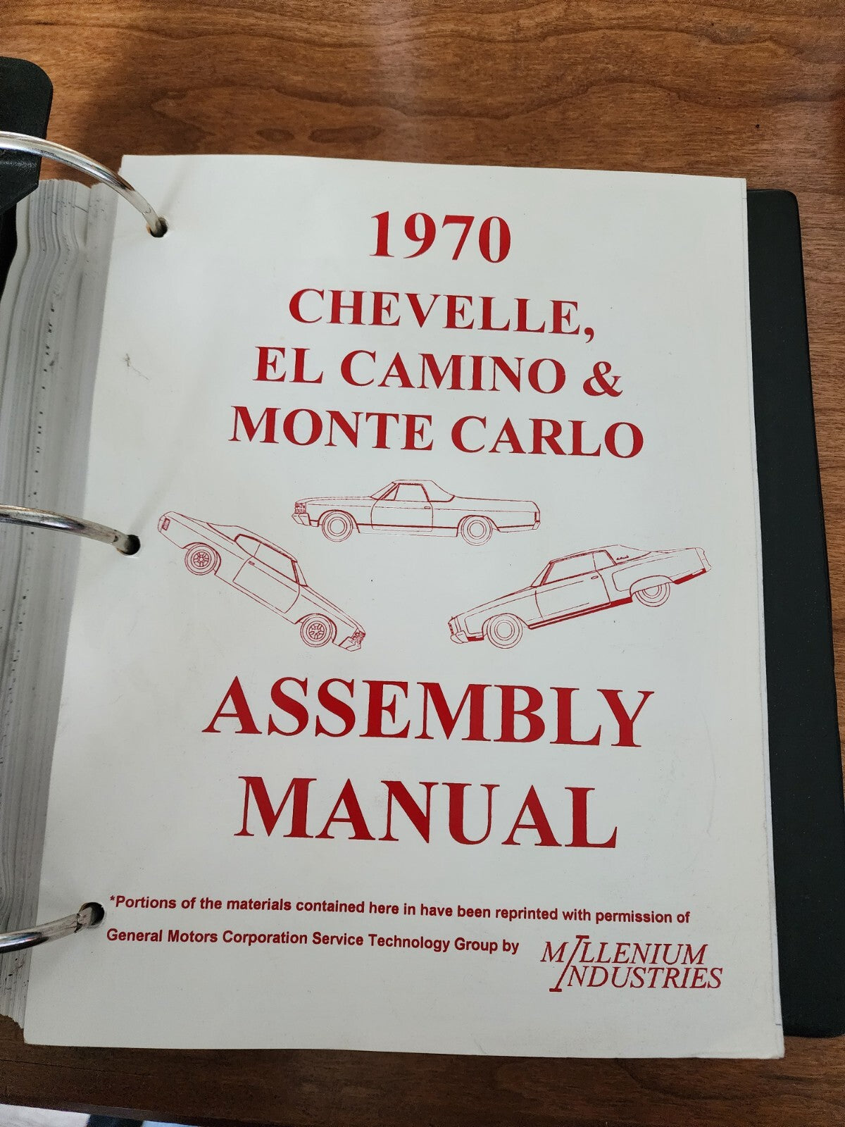 1970 Chevelle El Camino Monte Carlo Factory GM Assembly Manual