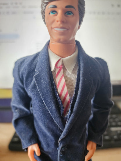 Vtg Mattel 1968 Ken Barbie Doll Taiwan Twist and Turn brown hair blue eye