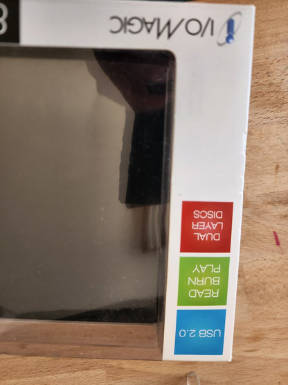 I /O Magic 8X DVD RW Drive Slim Portable USB 2.0 Rewritable VG