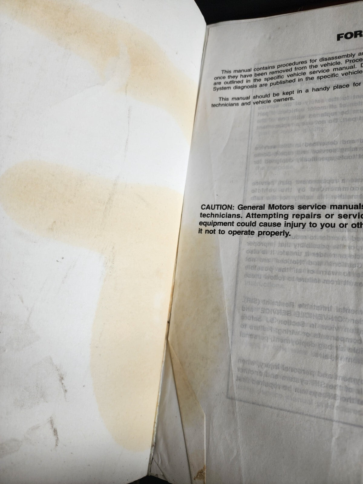 1995 Light Duty Pickup Truck Unit Repair Manual