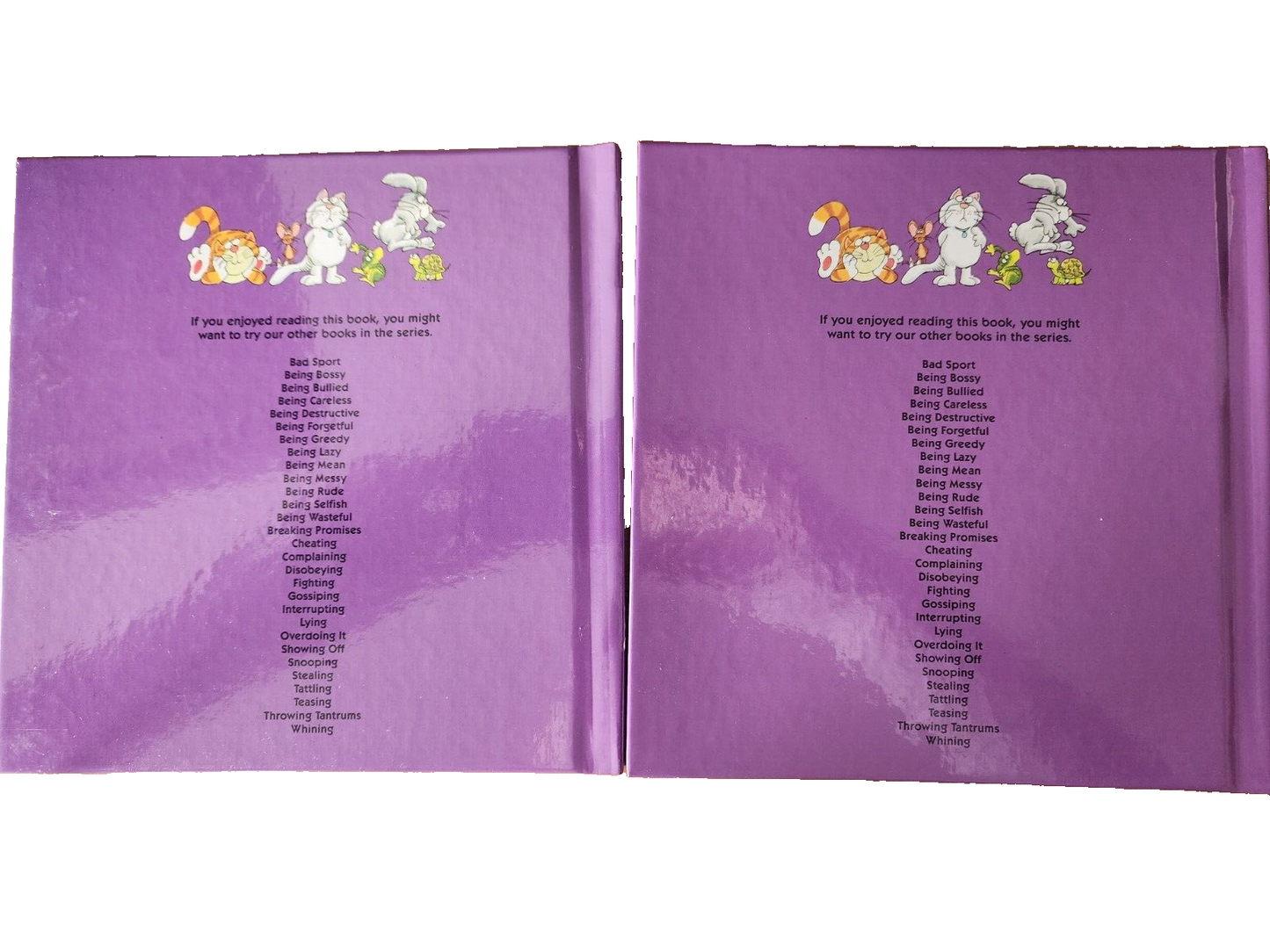 Lot of 2 Books A Book about Whining & interrupting 1988 by Joy Berry