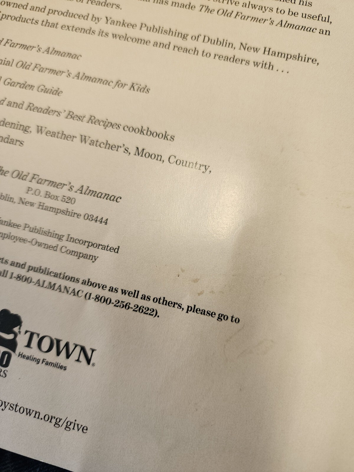 Boys Town The Book of Home Remedies -The Old Farmer's Almanac Tips & Tricks 2020