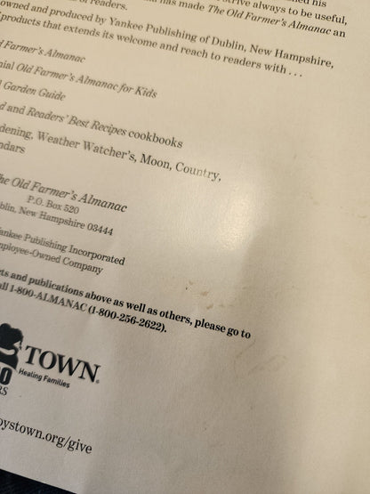 Boys Town The Book of Home Remedies -The Old Farmer's Almanac Tips & Tricks 2020