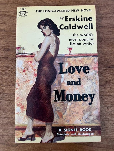 Vtg Paperbacks by Erskine Caldwell - lot of 5