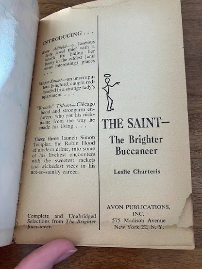 Avon - Leslie Charteris: The Bright Buccaneer