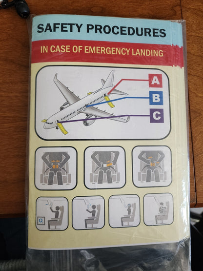 Lot of 11 Plane Safety Prop Books